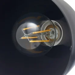 Vloerlamp Tebbi, zwart, metaal, hoogte 150 cm