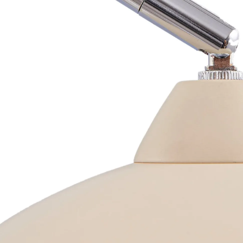 Vloerlamp Tonka, beige, metaal/marmer, 180 cm, E27
