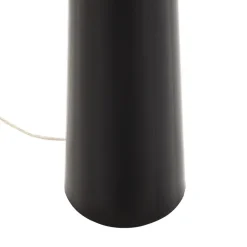 Vloerlamp Totem LS met chroom-finish, zwart