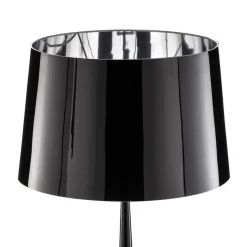 Vloerlamp Totem LS met chroom-finish, zwart