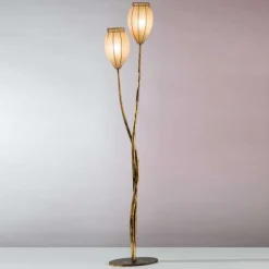 Vloerlamp TULIPANO met scavo-glas