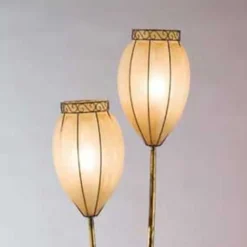 Vloerlamp TULIPANO met scavo-glas