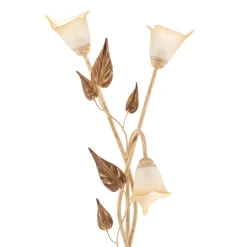 Vloerlamp Vanda in Florentijnse stijl, ivoor