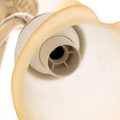 Vloerlamp Vanda in Florentijnse stijl, ivoor