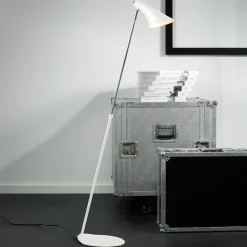 Vloerlamp Vanila, justeerbaar, wit