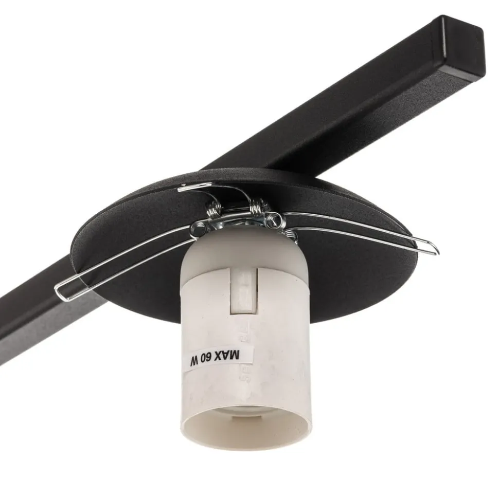 Vloerlamp Zac met bolvormige kap, zwart