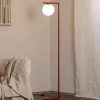 Vloerlamp Zac, opaal/wijnrood, 1-lamp