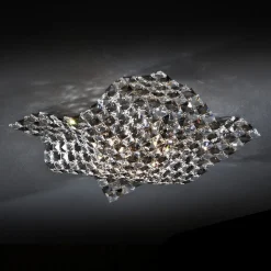 Wand- en plafondlamp Saten, kristal, 41 cm