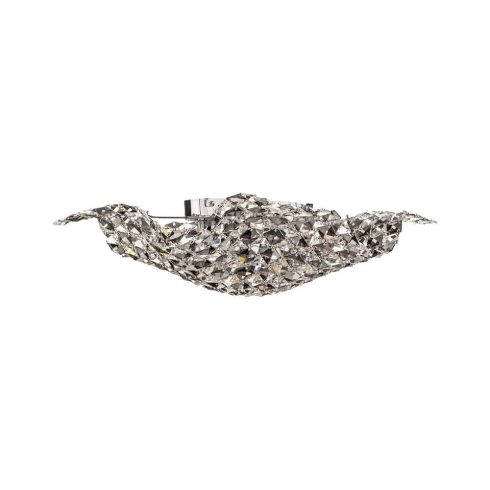 Wand- en plafondlamp Saten, kristal, 41 cm