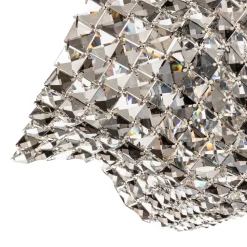 Wand- en plafondlamp Saten, kristal, 41 cm