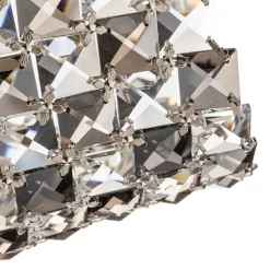 Wand- en plafondlamp Saten, kristal, 41 cm