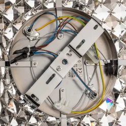 Wand- en plafondlamp Saten, kristal, 41 cm