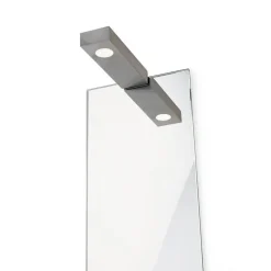 Wand- en spiegellamp Flat 2 LED, mat nikkel