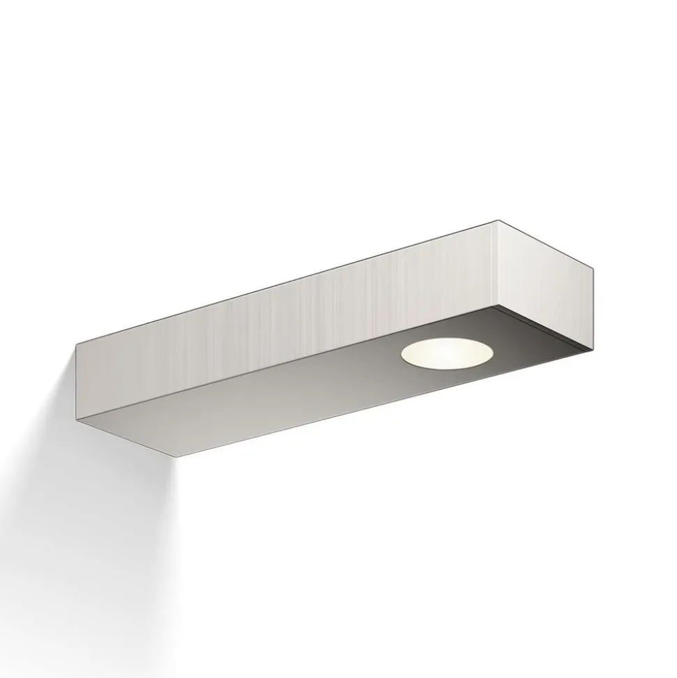 Wand- en spiegellamp Flat 2 LED, mat nikkel