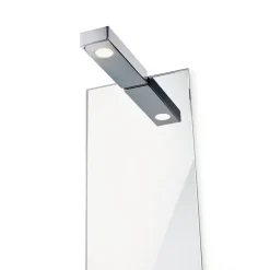 Wand- en spiegellamp Flat 2 LED, chroom
