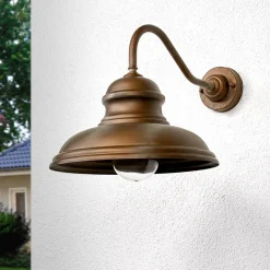 Wandlamp ALESSIA in antiek messing