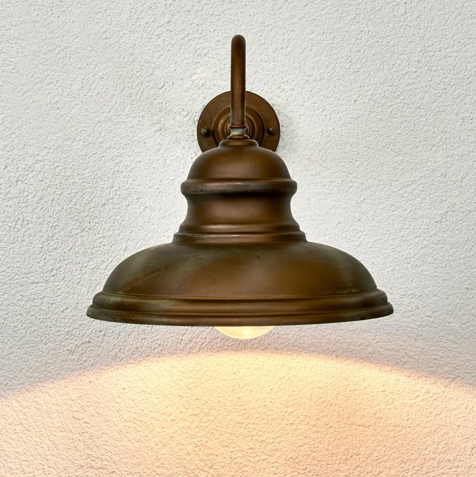 Wandlamp ALESSIA in antiek messing