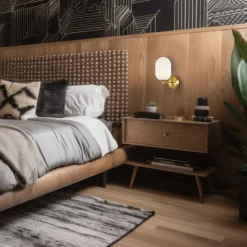 Wandlamp Alias, metaal goudkleurig, opaalglas, 1-lamp