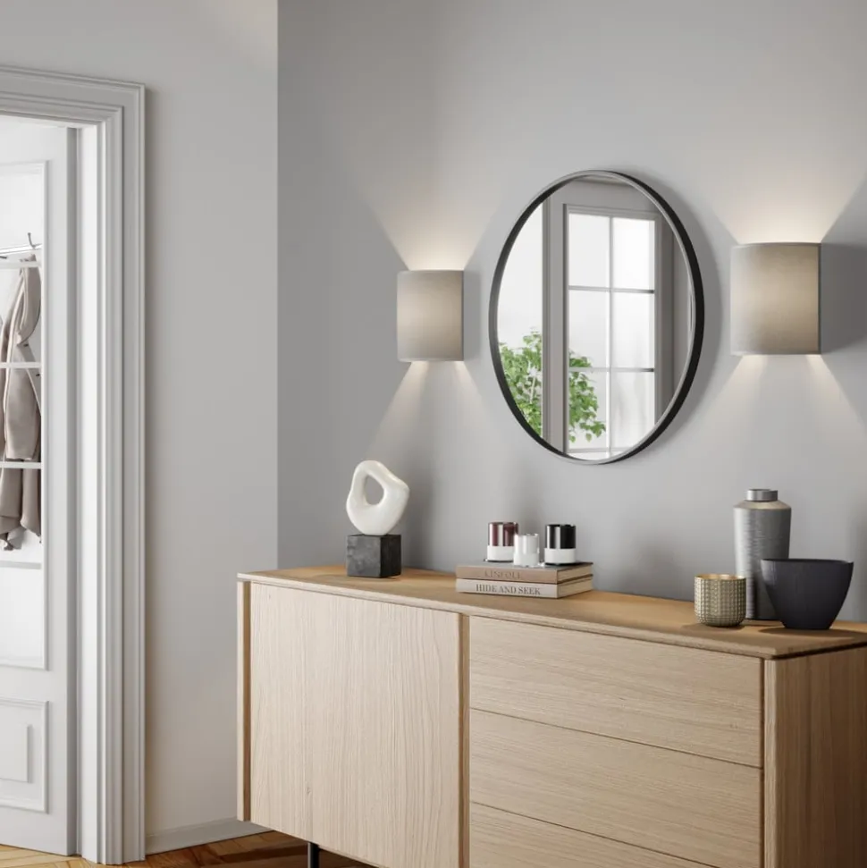 Wandlamp Alice met grijze kap