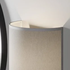 Wandlamp Alice met grijze kap