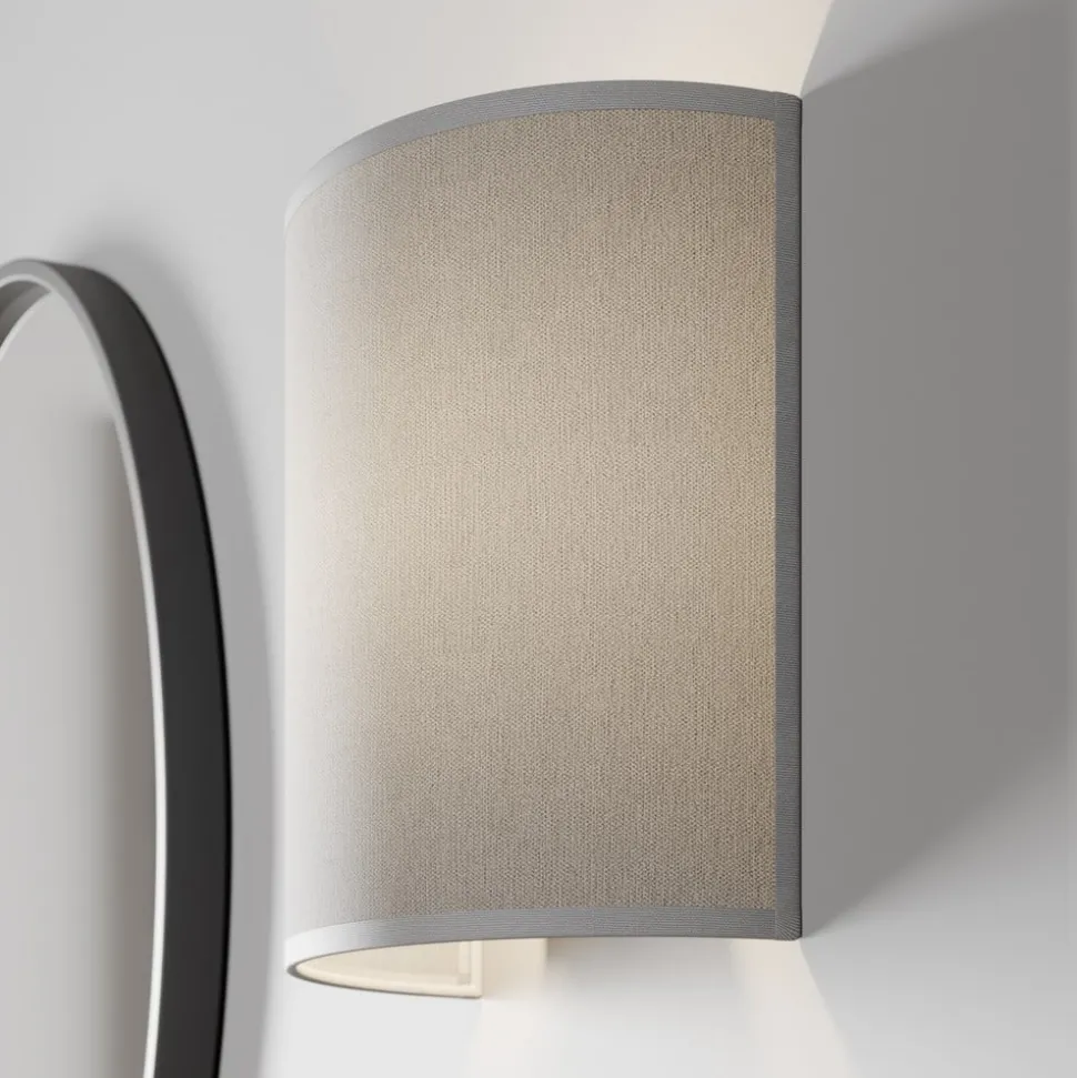 Wandlamp Alice met grijze kap