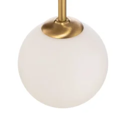 Wandlamp Alison, 2-lamps, messing/wit, 89 cm
