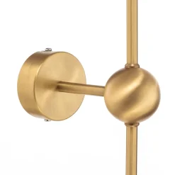 Wandlamp Alison, 2-lamps, messing/wit, 89 cm