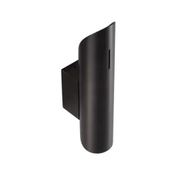 Wandlamp Ana Plus, zwart, staal, hoogte 24,5 cm, G9