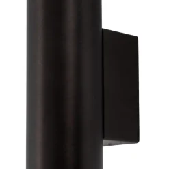 Wandlamp Ana Plus, zwart, staal, hoogte 24,5 cm, G9