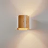 Wandlamp Ara als cilinder van hout