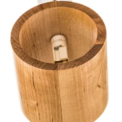 Wandlamp Ara als cilinder van hout