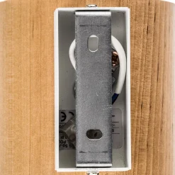 Wandlamp Ara als cilinder van hout