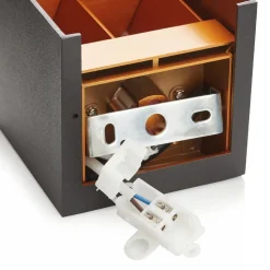 Wandlamp Arcchio Zuzana, hoekig, zwart-goud, G9, 10 cm