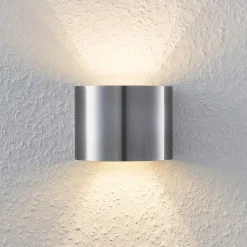 Wandlamp Arcchio Zuzana, rond, aluminiumkleurig, G9, 13 cm breed