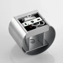 Wandlamp Arcchio Zuzana, rond, aluminiumkleurig, G9, 13 cm breed