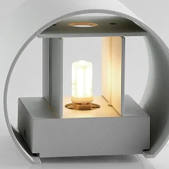 Wandlamp Arcchio Zuzana, rond, wit, G9, 13 cm breed