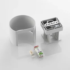 Wandlamp Arcchio Zuzana, rond, wit, G9, 13 cm breed