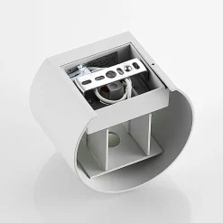 Wandlamp Arcchio Zuzana, rond, wit, G9, 13 cm breed