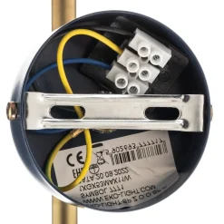 Wandlamp Arena in blauw-goud