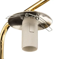 Wandlamp Aurora, goudkleurig, glas, 17 cm hoog, bol, E14