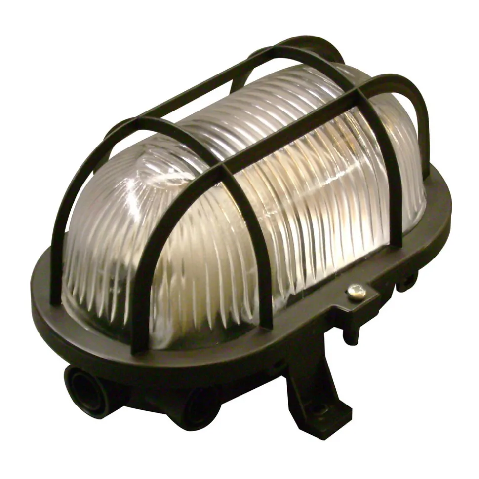 Wandlamp Basic Ovaal, zwart