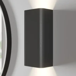 Wandlamp Bergen up & down, grafiet