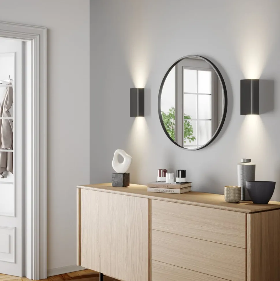 Wandlamp Bergen up & down, grafiet