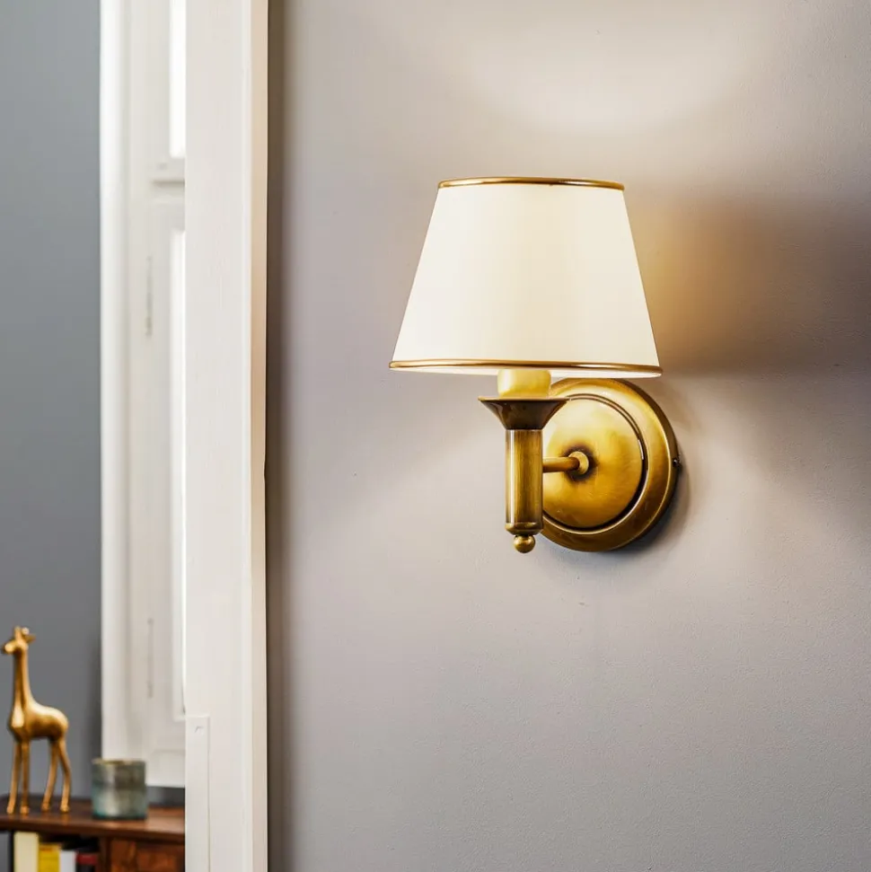 Wandlamp Birmingham gepatineerd