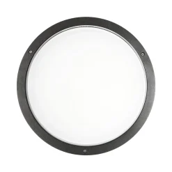 Wandlamp Bliz Round 40 3.000K antraciet dimbaar