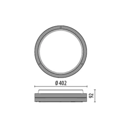 Wandlamp Bliz Round 40 3.000K wit dimbaar