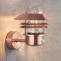 Wandlamp BLOKHUS sensor koper