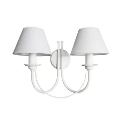 Wandlamp Bona, 2-lamps, wit