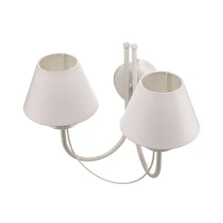 Wandlamp Bona, 2-lamps, wit