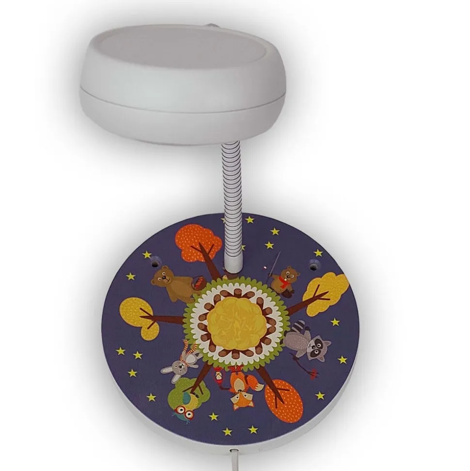 Wandlamp Bosdieren met flexibele arm